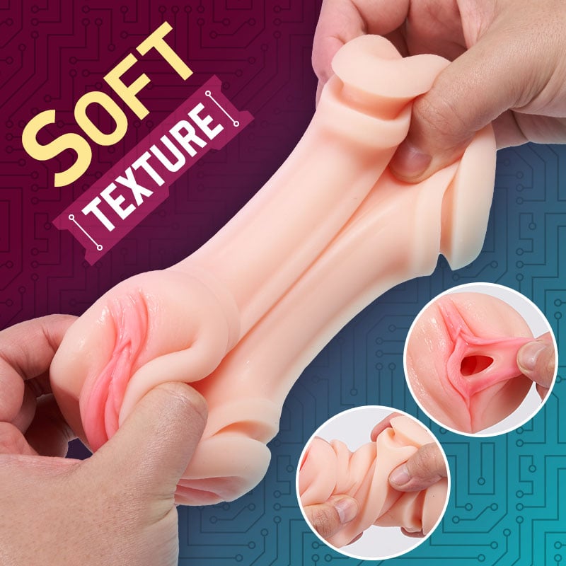 10 Vibration Anal and Vaginal 2 in 1 Handheld Masturbator