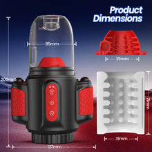 Load image into Gallery viewer, Dual Glans Stimulation10x Vibration Rotation Water Spray  Male Masturbator