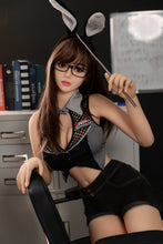 Load image into Gallery viewer, US Stock - Lina 158cm #182 Realistic TPE Sex Doll Natural Skin Office Lady Adult Love Doll (Free 2ND Head)