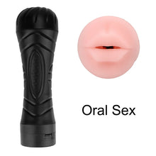 Load image into Gallery viewer, Men's Masturbator Portable Aircraft Cup Hercules Electric Vibration Yin Jiao Oral Cup Adult Sex Products