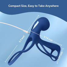 Load image into Gallery viewer, Men's Rechargeable Vibrating Cock Ring – Powerful multi-speed vibration; stretchy design for delayed ejaculation.