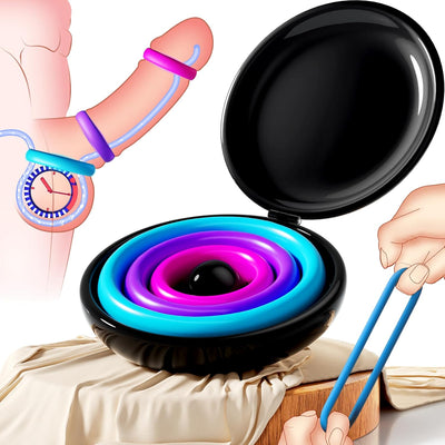 Candy Colours 3 Different Sizes Reusable Silicone Penis Ring