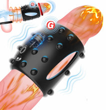 Load image into Gallery viewer, Penis Enlarger Ring Vaginal Extra Stimulation Vibrating Cock Ring