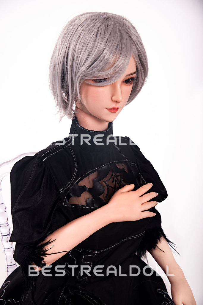 US Stock - RIDMII 163cm Unique Design Momo Plus Cosplay App-Controlled Sex Doll Silicone Head TPE Body Love Doll