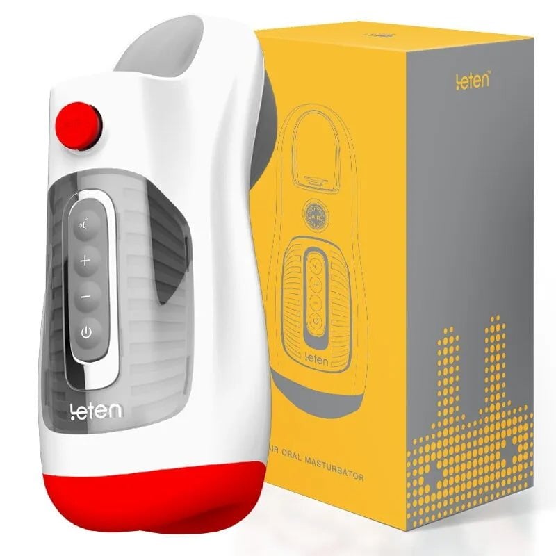 Leten 10 Vibrations Deep Throat Air Control Vacuum Sucking Blowjob Masturbator Male Stroker