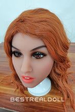 Load image into Gallery viewer, US Stock - 157cm Edeny TPE Transgender Sex Doll Realistic Small Breasts Lesbian Doll Orange Hair Shemale Love Doll